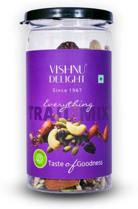 VISHNU DELIGHT Healthy Snack Trail Mix | Dry Fruits, Nuts & Seeds Blend | Protein & Fibre Rich