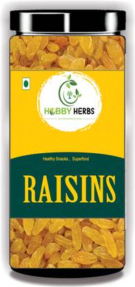 Hobby Herbs Raisins 200g Kishmish | Long Raisins sweet | Dry Grapes Raisins