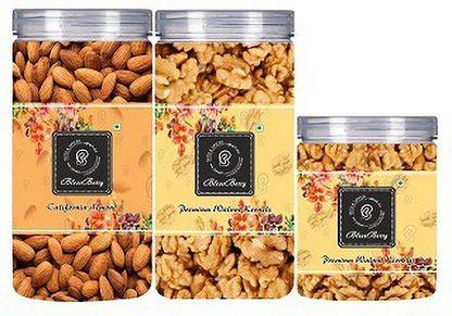 BLESSBERRY 100% Natural walnut 350G Almond 500g walnut 175g Almonds, Walnuts