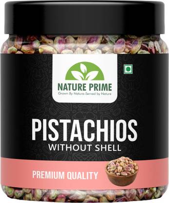 Nature Prime Pista Without Shell - 250g | Grade - Jambo Size [Pack of 3 Jars] Pistachios