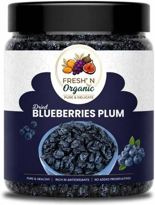 Fresh N Organic Premium Natural Dried Californian Blueberries | Healthy Snack Blueberry