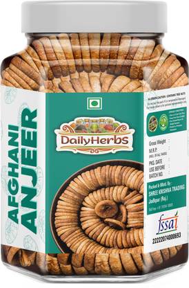 DAILYHERBS Premium Dried Afghani Anjeer/ Figs | Fresh Dried Anjeer Figs