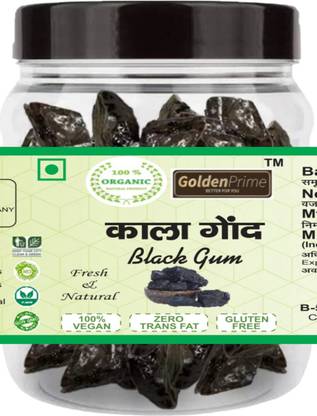 Golden Prime Natural Kala Gond Siyah Helps Joints,Muscle & Nerve Pain Lab Tested & Certified Dried Gum