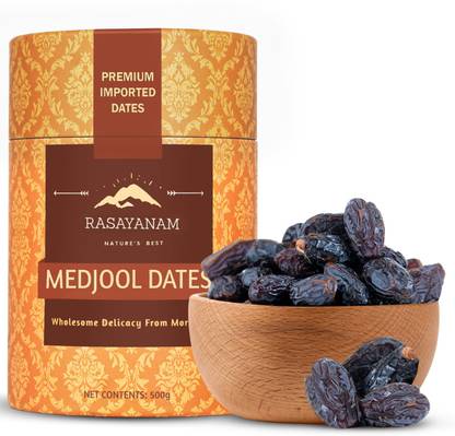 Rasayanam Medjool/Medjoul Dates (Khajoor)| Imported dry fruits from Morocco Dates, Wet Dates