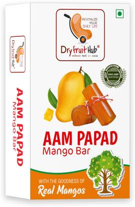 Dry Fruit Hub Aam papad 400gms, Premium Khatta Aam Papad Slice Bar Mango