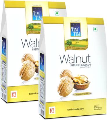 Tim Tim Premium Broken Walnuts Kernels (Pack of ) Each 250g Walnuts