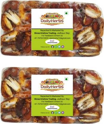 DAILYHERBS Seedless Dates 1kg Pin Khajur Arabian Dates, Dates Dry Fruit Dates