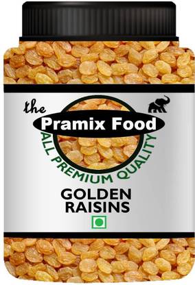 Pramix Golden Raisins | Kishmish | Dry Fruits kismis |Healthy Juicy Draksh (500gm) Raisins