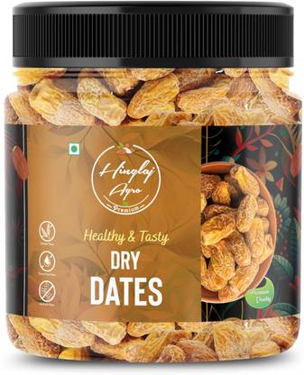 HINGLAJ AGRO Yellow Dry | Natural energy booster | Sukha kharek traditional snack | Dry Dates