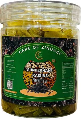 Care of Zindagi Sundekhani Raisins | Sund-E-Khani Kishmish - Lambi Dakh | Green Kismish Raisins