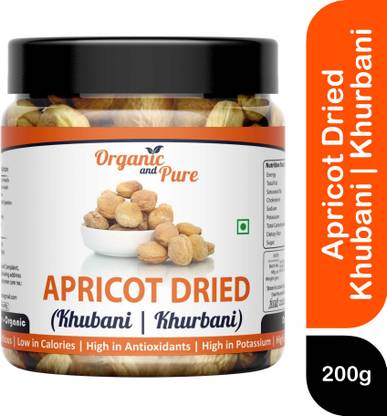 Organic and Pure Dried Apricot Khurbani Khubani Jardalu Khumani Khurmani Stone Dry Fruit (Jar) Apricots