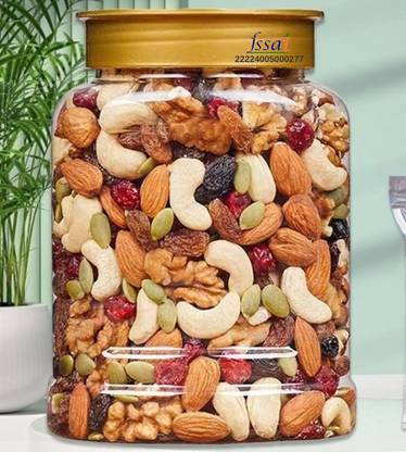 HARIYAM 100% Natural Premium Mix Dry Fruits |Healthy Nutmixed| [ 500GM ] Almonds, Cashews, Raisins, Pistachios, Walnuts, Apricots, Dry Dates, Assorted Fruits & Nuts