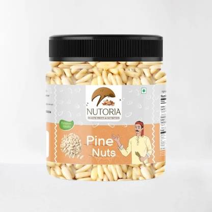 NUTORIA Premium Quality Pine Nuts, Chilgoza Vegan Pine Nuts Without Shell Pine Nuts