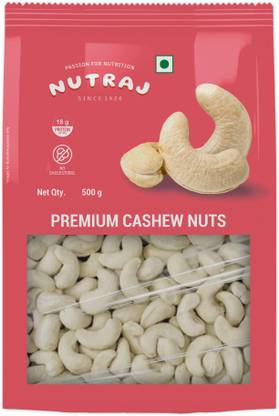 Nutraj Premium Cashew 500g, Kaju 500g, Dry Fruits Cashews