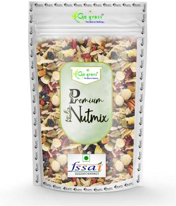 GO GRASS Premium International Healthy Nutmix | 10+ Mix DryFruit | Ready to eat |