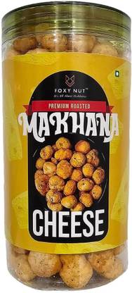 FOXYNUT Flavoured Makhana Roasted Healthy Snacks Phool Makhana (Cheese Flavored) Fox Nut
