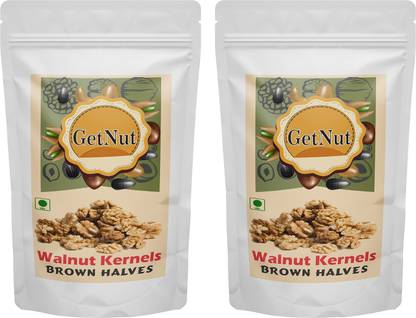 GetNut Walnut Kernels Brown Halves Half ,Walnuts Without Shell, Akhrot Giri Walnuts