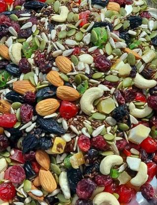 CHATOKDE 100% Natural and Premium Healthy Trail Mix Dry fruits & Seeds 500g Assorted Seeds & Nuts