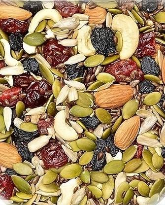 ZION Organic Mixed Dry Fruits 1Kg Pack Healthy Trail Mix dry fruits Assorted Seeds & Nuts