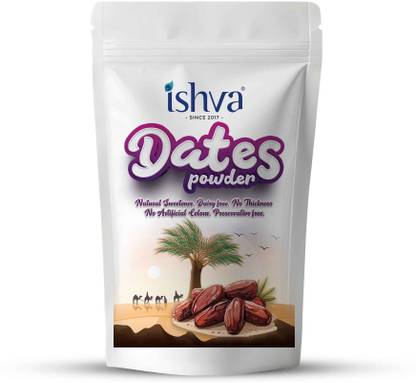 Ishva Dates Powder | Natural Sweetener | High in Fiber & Nutrients Dates