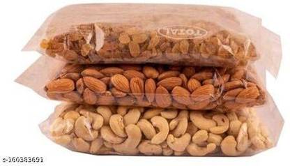 hanumant enterprises (100GMS EACH) CASHEWS(KAJU),ALMONDS(BADAM),RAISINS(DAKH/KISHMISH) dry fruits Assorted Nuts