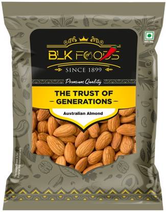 BLK FOODS Australian Almond Kernels 200g | Badam giri Dry Fruits | Almonds