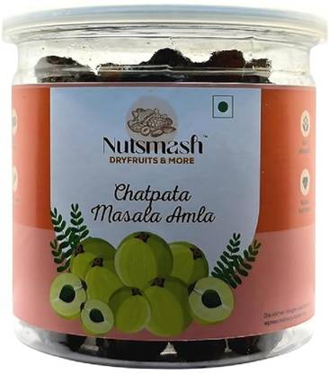 Nutsmash Tasty and Healthy Chatpata Masala Amla Natural Dry Amla for Digestion Amla
