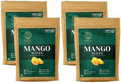 MIRELLA by Mausam Mango Slices Naturally Dried Mangoes Vegan No Added Sugar Mango