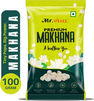 Mr.meva Premium Phool Makhana (100g) | Crunchy Lotus Seeds | Nutritious & Tasty Snacks | Fox Nut