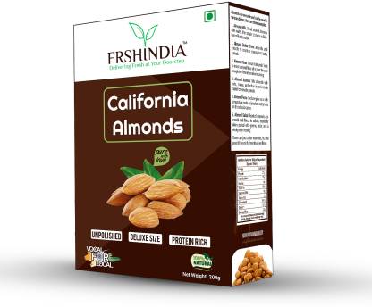 frshindia 100% Natural Premium California Dried Almonds | Protein | Rich in Fibre Almonds