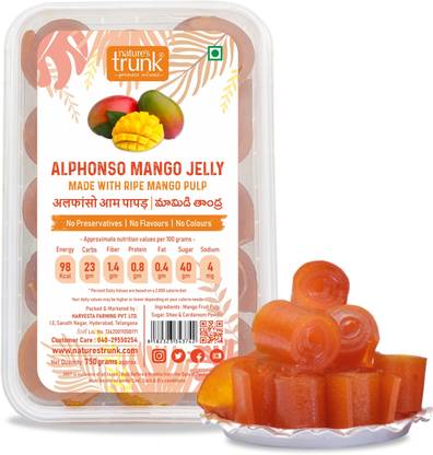 Nature's Trunk Alphonso Mango Jelly | Aam Papad | Mango Jelly | Mamidi Tandra Mango