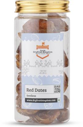 Quastta Dryfruit Kingdom Fresh Selected Red Dates (Laal Khajoor) Seedless Dates