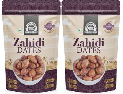 WONDERLAND Foods - Dry Fruits Zahidi Dates 800g (400g X 2) Pouch | Soft Khajoor Dates