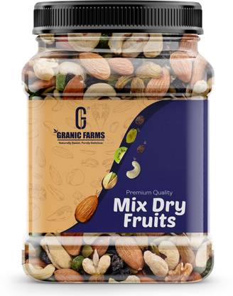Granic Farms Premium Mixed Dry Fruits | Almonds, Cashews, Raisins, Apricots, Kiwi