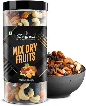Frozen nuts 9+ Mix Dry Fruit | Tasty Fruits & Seeds | Almonds, Cashews, Blueberry, Cranberries, Apricots, Walnuts, Assorted Seeds & Nuts