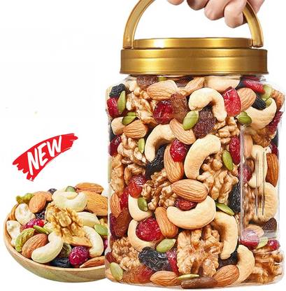 YUGNUTS Mix Dry Fruit | Panchmeva | [ 1 KG AR ] Almonds, Cashews, Raisins, Apricots, Dry Dates
