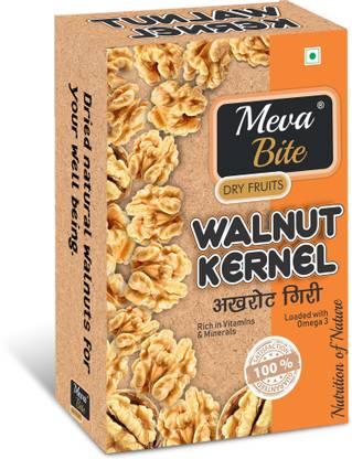 MEVABITE California Walnut Kernels Rich in Omega-3, Protein, Fiber & Vitamins 200g Box Walnuts