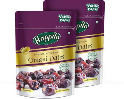 Happilo Premium International Omani Dates Super Saver Pack, Healthy Snacks Dates