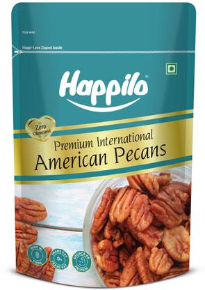 Happilo Premium International Exotic Pecannut Kernels Unsalted Natural Snacking & Baking Pecans