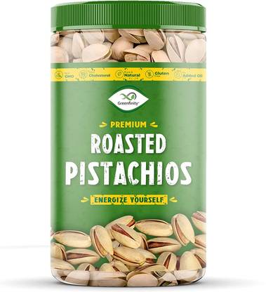 Greenfinity Whole Roasted Salted Pistachios [Pista King] [Vacuum Pack] - 500g Pistachios