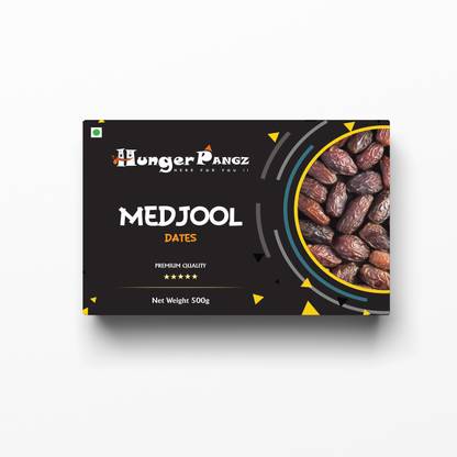 HungerPangz 100% Premium Real Raw Medjool Dates With Seeds Dry Dates