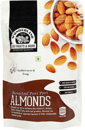 WONDERLAND Foods Roasted Peri Peri Almonds 200g Almonds