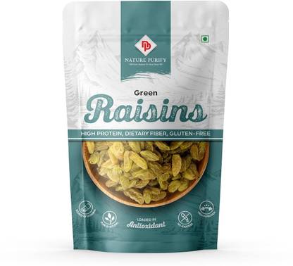 Nature Purify Green Raisin-High Fiber & Delicious || Fresh & Natural Raisins