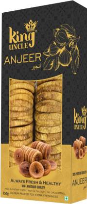 KING UNCLE DRY FIGS / ANJEER GOLD CLASS 250 Gram Figs