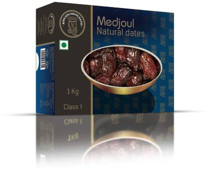 King Solomon Medjoul/Medjool Dates Junior 1kg | Khajur/Khajoor | Non-GMO | All Natural| Dates