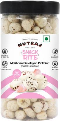 Nutraj Snackrite Himalayan Foxnut 70g ,Foxnut Roasted in Olive Oil, Roasted Makhana, Fox Nut
