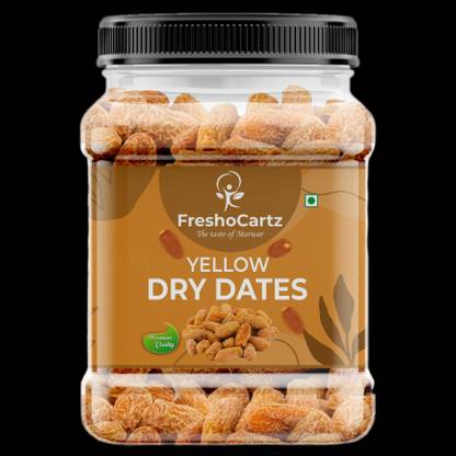FreshoCartz Yellow Dry Dates | Chuhara | Pili Kharak | Sukha Khajur | Dry Fruits Dates | Dates