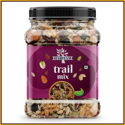 HARIYAM Trail Mix | Mixture Of Dry Fruits JAR{Almond,Cashews,Seeds And Many More} Assorted Seeds & Nuts