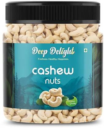 DEEP DELIGHT Premium Cashew Nuts | Whole & Crunchy Kaju | Rich in Taste & Nutrition Cashews