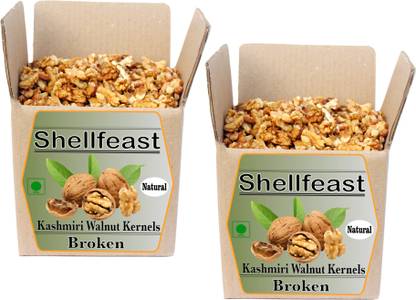 Shellfeast Kashmir Walnut Kernels Broken , Tukda Akhrot Giri Walnuts
